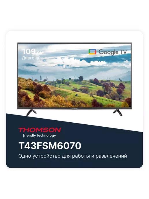 Телевизор T43FSM6070, 43 дюйма, Wi-Fi, Smart