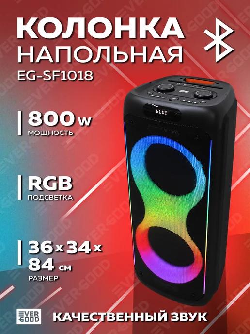 Музыкальная колонка большая bluetooth с караоке