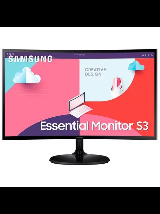 23.8" Монитор S24C360EAI, VA, 1920x1080, 75Hz, черный