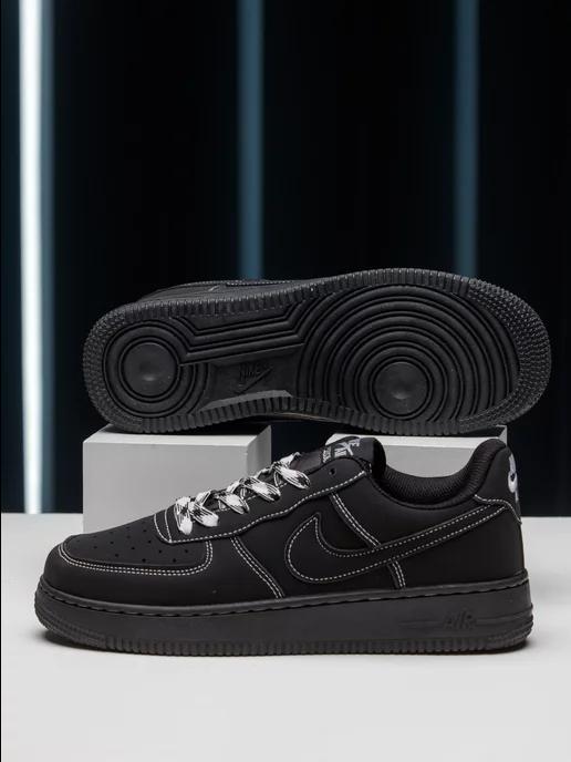 Кроссовки летние Nike Air Force 1 - Black phantom