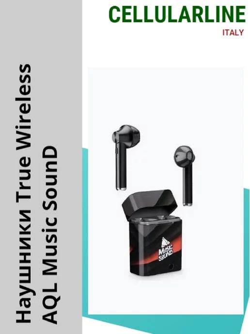 Наушники вкладыши TWS Bluetooth Music Sound Black