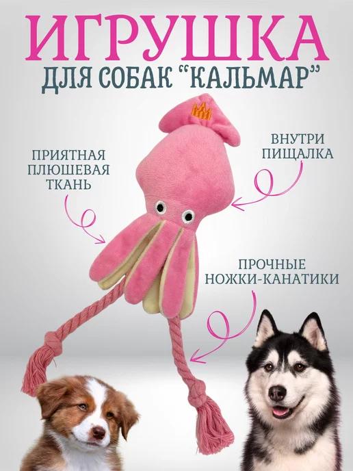 CherryPets | Мягкая игрушка для собак с пищалкой канатик