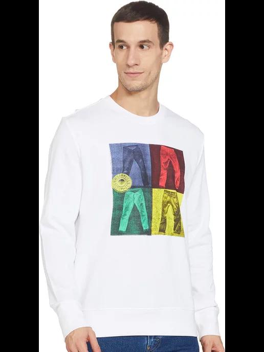 Свитшот LOGO PRINT CREW-NECK SWEATSHIRT