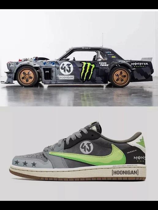 STEEPSTORE | Кроссовки Nike Ken Block Air Jordan Low 1965 Ford Mustang