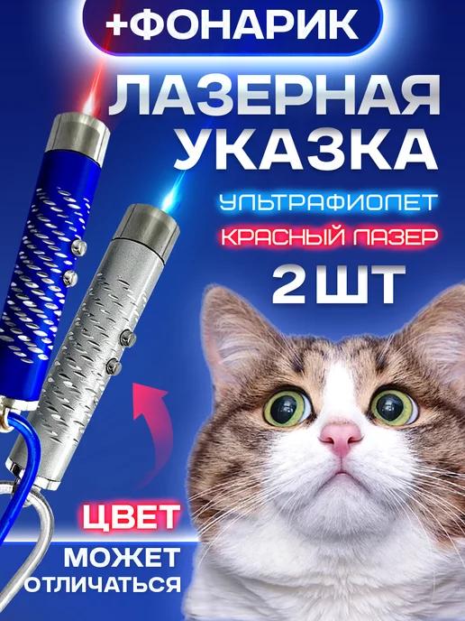 Лазерная указка 2шт для Кошек и Собак