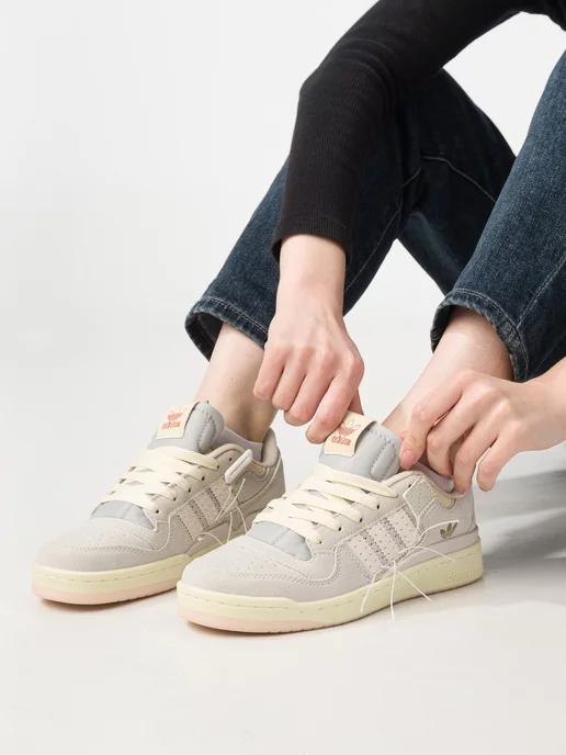 Кроссовки adidas Forum 84 Low Off White белые летние весна