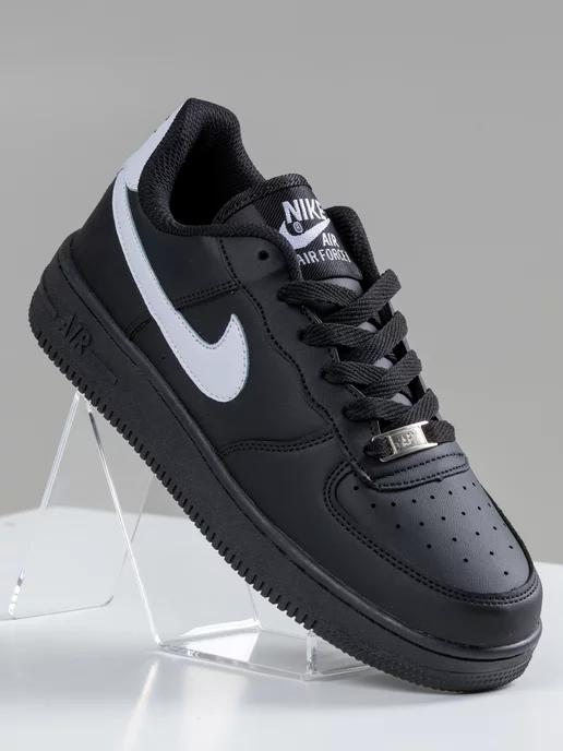 Кроссовки Air Force 1 черные форсы