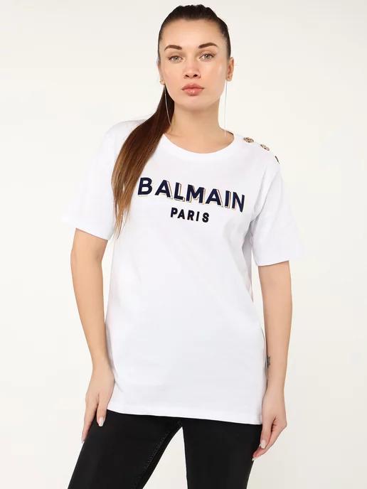 BALMAIN | Футболка с принтом