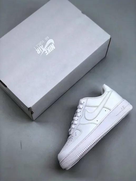 Кроссовки nike летние Air Force 1 классика Белые Форсы