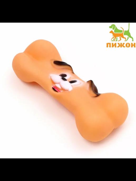 Игрушка пищащая "Веселая косточка" для собак, 16 см