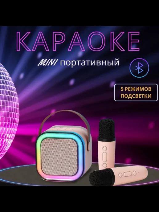 Портативная колонка с микрофонами беспроводная