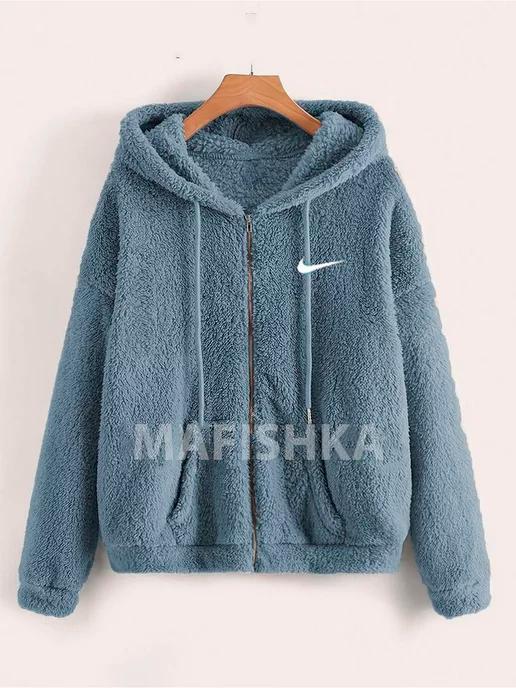 MAFISHKA | Zip-худи барашка с вышивкой Nike