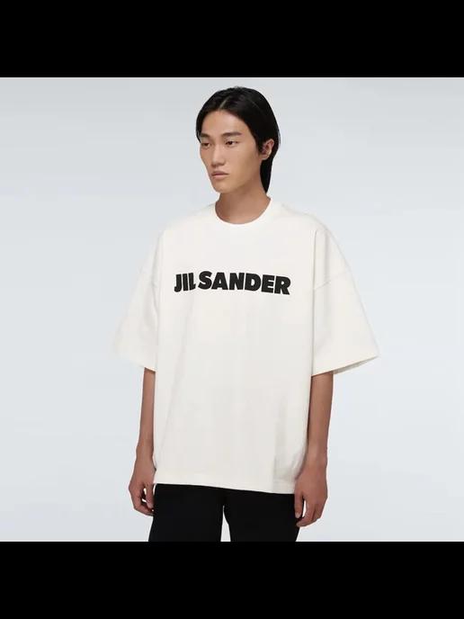 Футболка hajime спортивная хлопковая с принтом Jil Sander