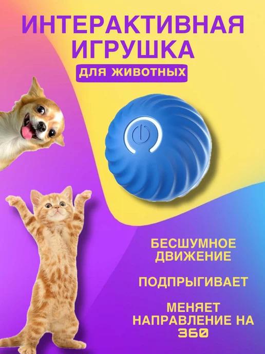 Игрушка мяч интерактивный для кошек и собак