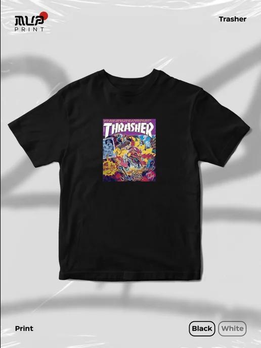 Футболка с принтом Thrasher