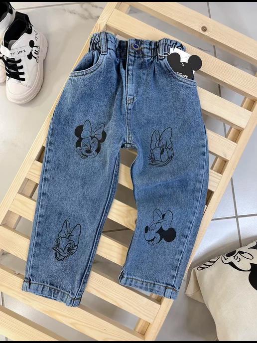 Mickey Collection | Джинсы бананы детские ZARA на резинке