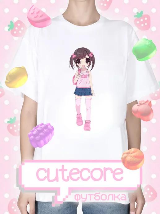 Футболка Cutecore стиль y2k Kawaii Kawaiicore Jojifukuu