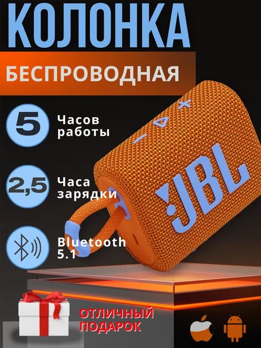 Дом Продаж | Беспроводная портативная bluetooth колонка JBL GO3