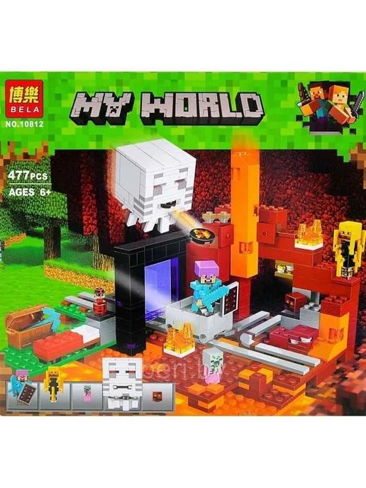 Конструктор Minecraft My World Портал подземелье аналог LEGO