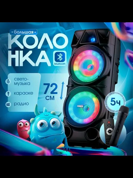 Портативная колонка Bluetooth с караоке