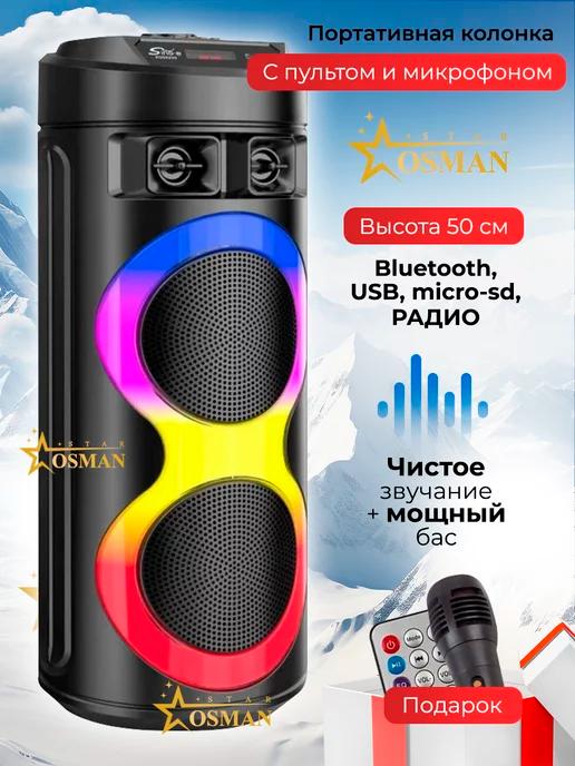 Портативная колонка с караоке bluetooth