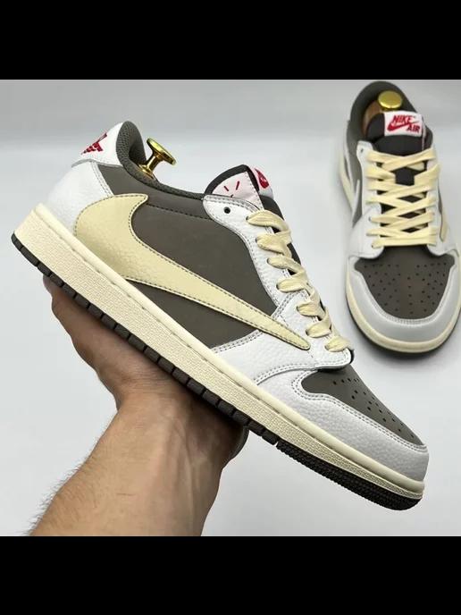 Кроссовки Travis Scott x Air Jordan 1 Low OG Reverse Mocha