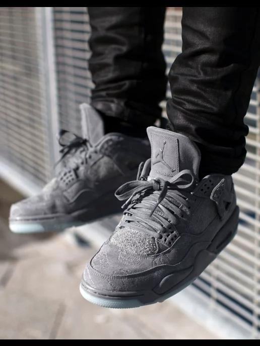 Кроссовки джорданы Nike 4 XX Kaws Gray