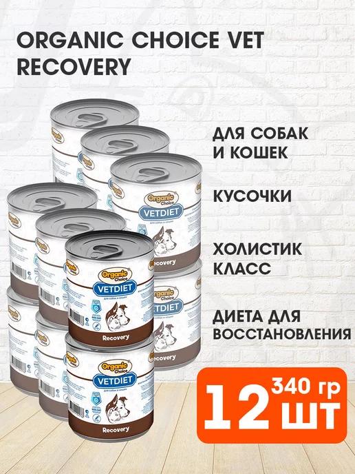 Корм влажный Vet Recovery для собак кошек 340 г 12 шт