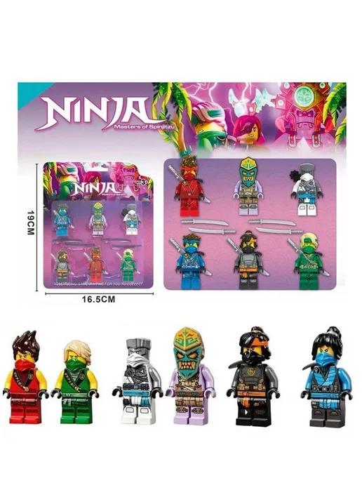 Конструктор Ninjago минифигурки Ниндзяго 6 шт. аналог лего