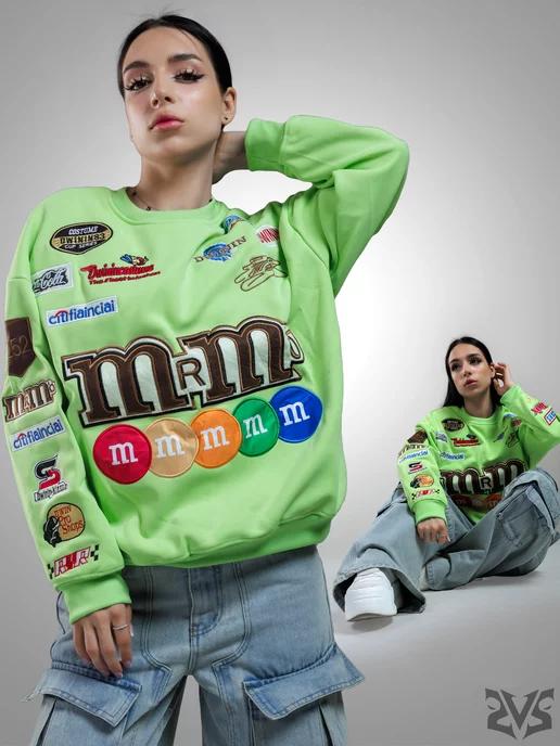 Лонгслив M&M’S кофта оверсайз