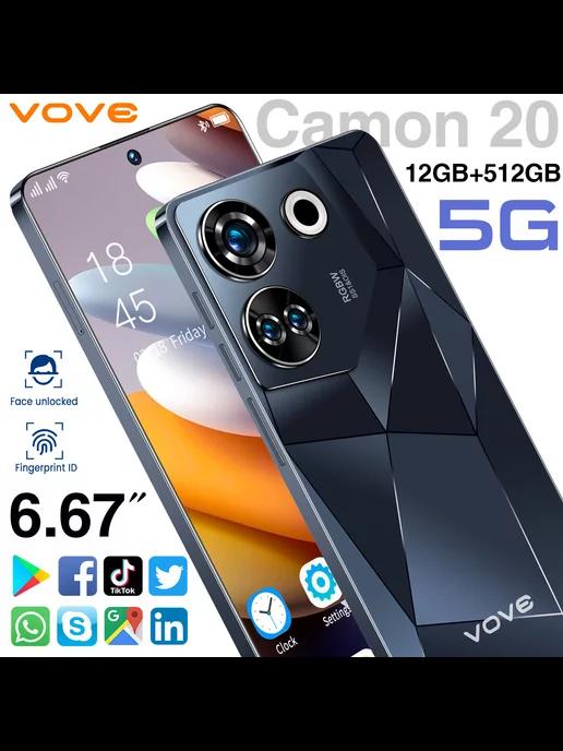 Игровой смартфон Camon20 Cinema Phone 5G HD 512GB