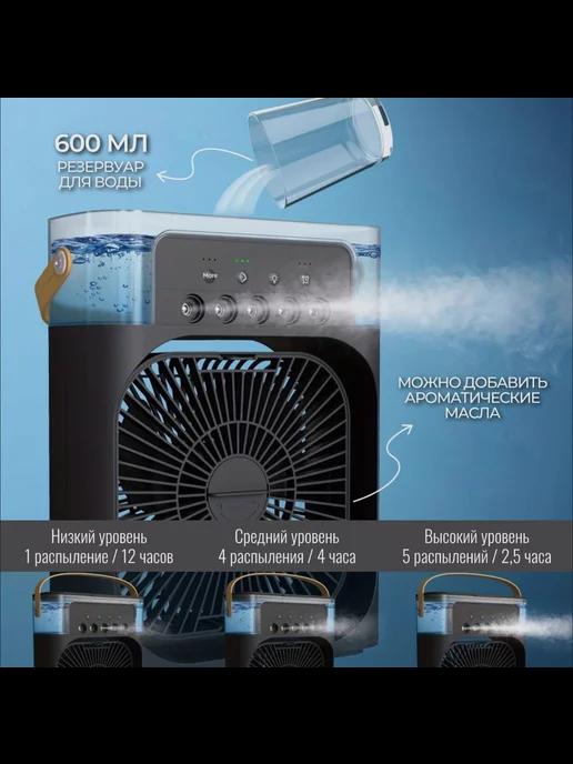 Вентилятор настольный мини кондиционер увлажнитель воздуха