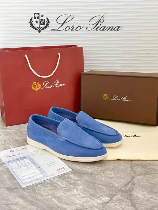 Лоферы замшевые loro piana