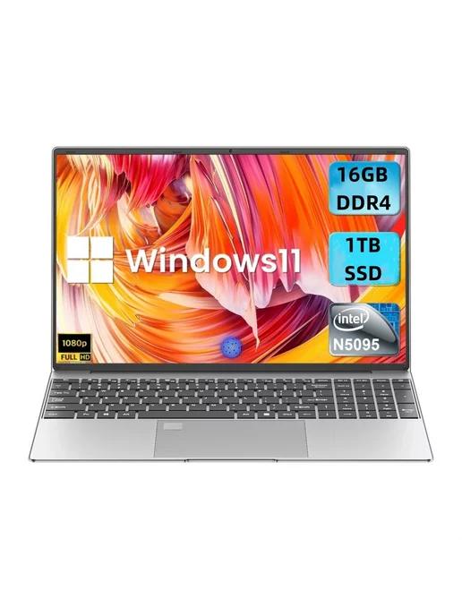 Ноутбук 15,6" Win11, Intel Celeron N5095, 16 ГБ DDR4 1 ТБ SS…