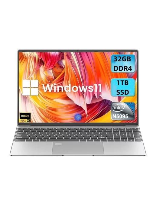 Ноутбук 15,6" Win11, Intel Celeron N5095, 32 ГБ DDR4 1 ТБ SS…