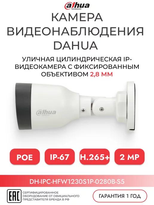 Уличная IP-видеокамера 2Мп DH-IPC-HFW1230S1P-0280B-S5