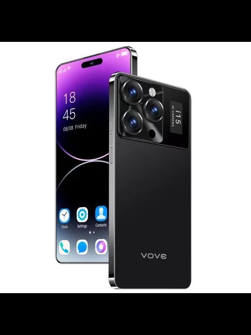 Смартфон VOVE I15 Pro Max 16 512GB белый С защитным футляром