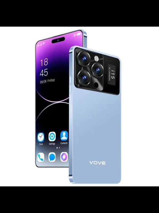 Смартфон VOVE I15 Pro Max 16 512GB белый С защитным футляром