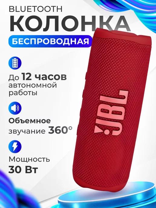 Колонка беспроводная музыкальная bluetooth JBL Flip 6