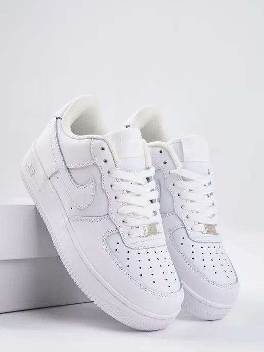 Кроссовки Air force 1 кеды белые