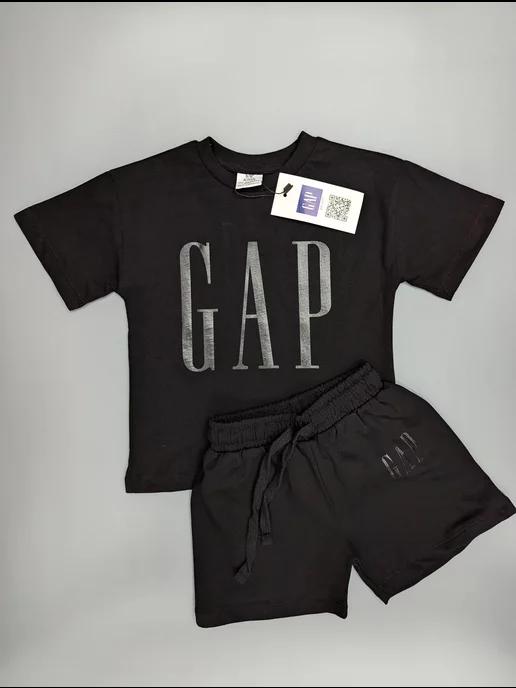 GAP | NEW! Детский летний костюм для девочек, футболка и шорты