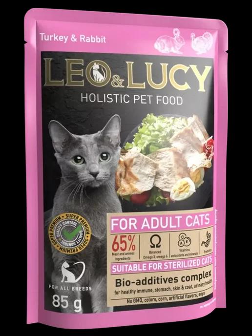 Влажный корм для кошек в соусе Holistic Pet Food 85 г