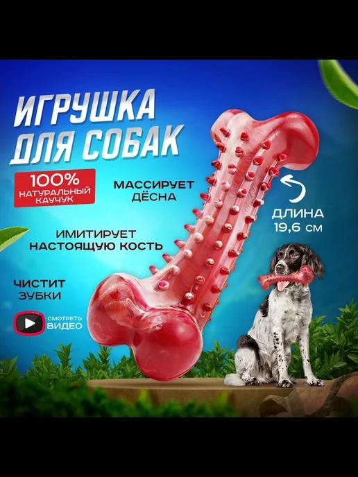 Игрушка для собак кость резиновая косточка