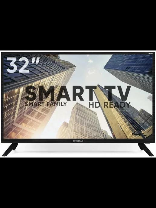 Телевизор LED 31.5" SM-LED32M09S HD, Wi-Fi, Smart TV