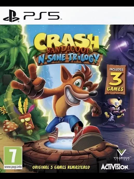 Игра Crash Bandicoot Trilogy для Sony Playstation PS4 PS5