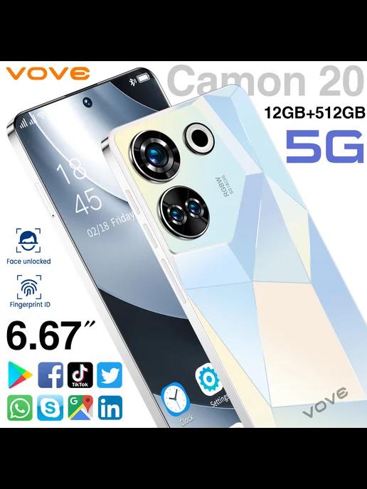 Игровой смартфон Camon 20 12+512GB, 6,67" IPS