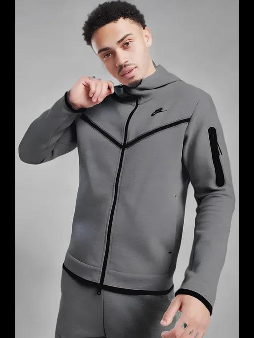 Зип худи Tech Fleece оверсайз на молнии с капюшоном