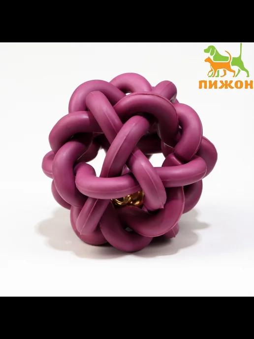 Игрушка для кошек мячик с бубенчиком Молекула