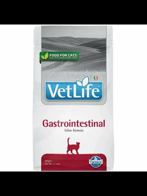 Vet Life Gastrointestinal корм для кошек сухой, 400г