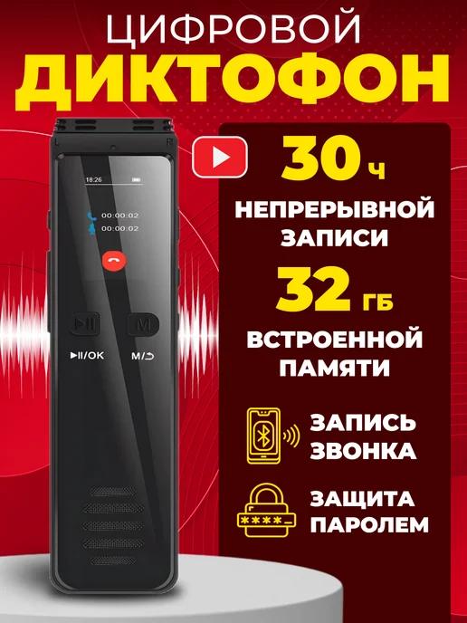 Мини диктофон для записи и прослушивания профессиональный